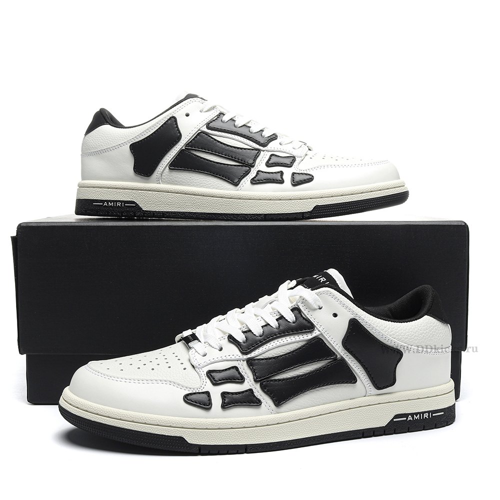 DD Amiri Skel Top Low White Black White