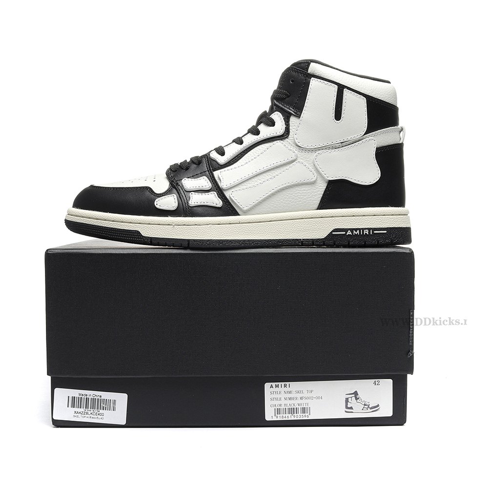 DD AMIRI Skel Top High Black White