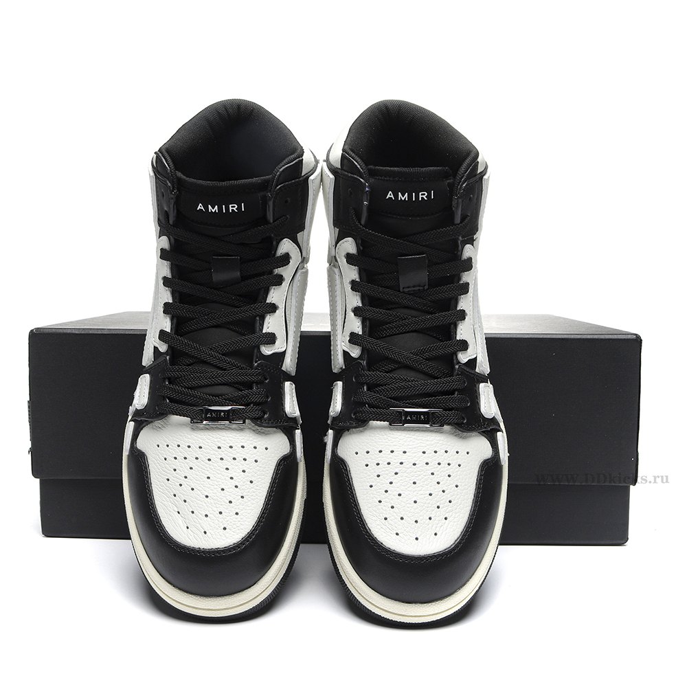 DD AMIRI Skel Top High Black White