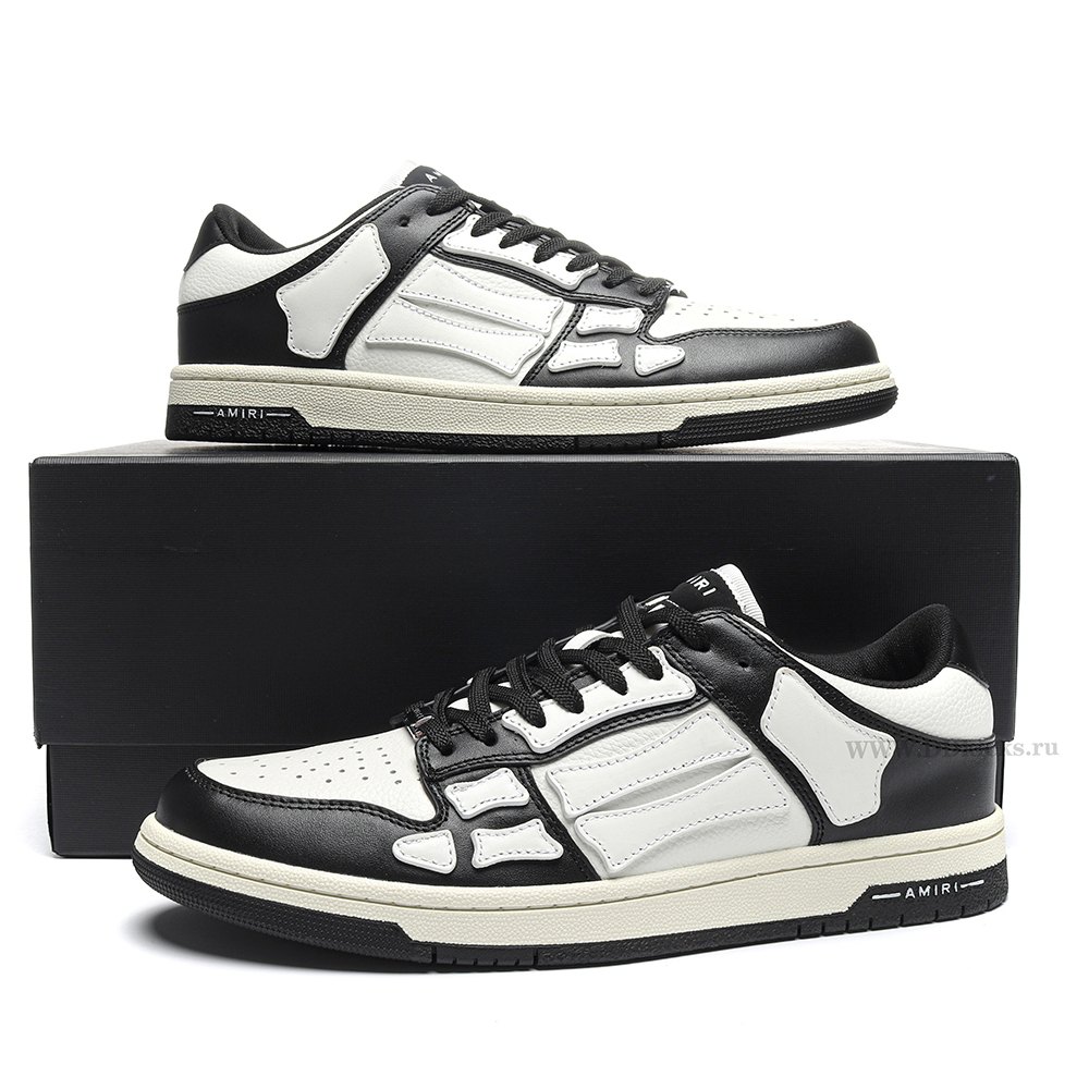 DD AMIRI Skel Top Low Black White