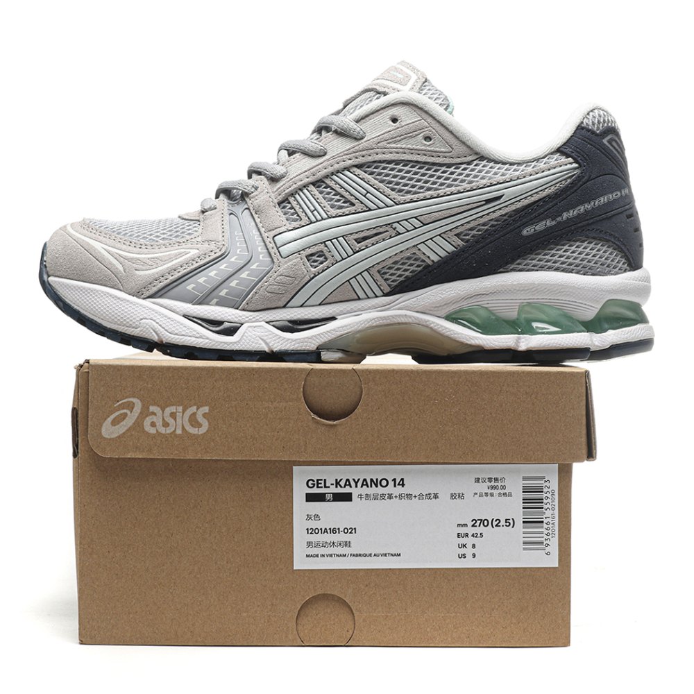 dd As*ic*s gel-kayano 14 piedmont grey aqua-1201a161-021