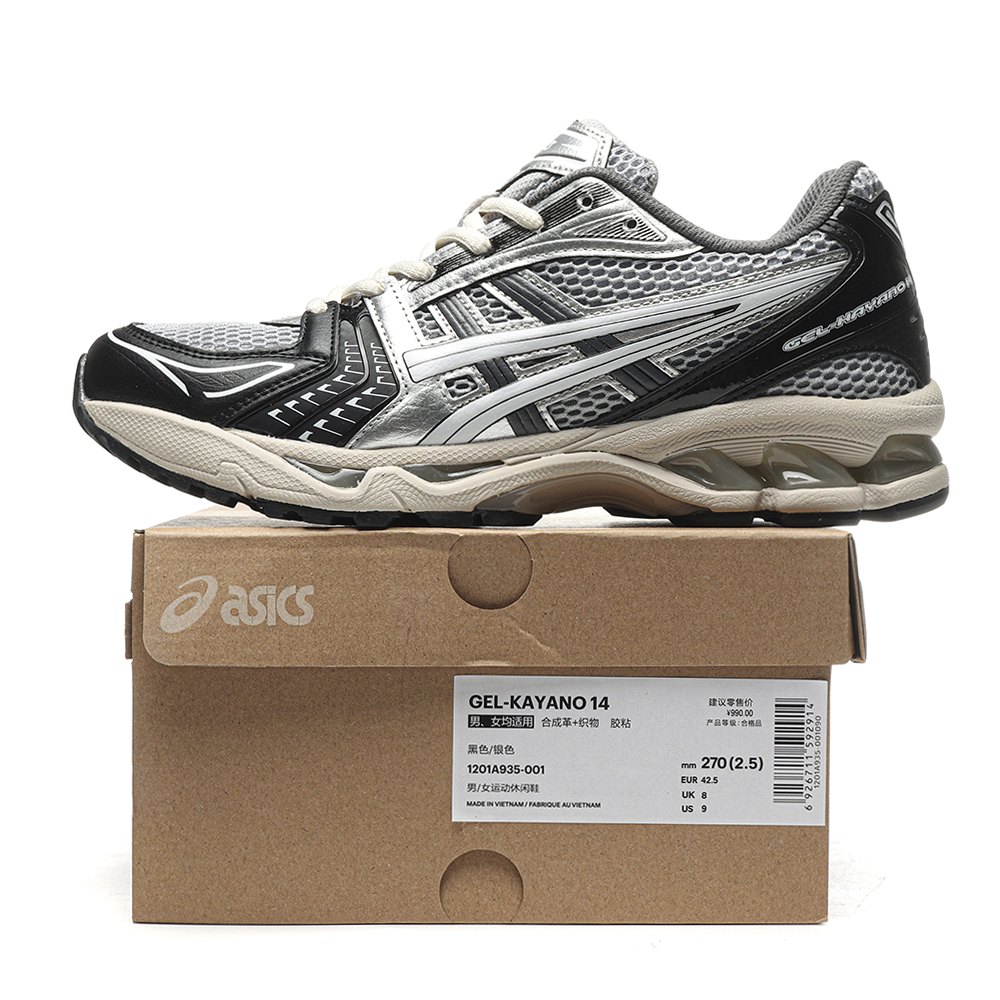dd As*ic*s gel-kayano 14 black glacier grey silver-1201a935-001