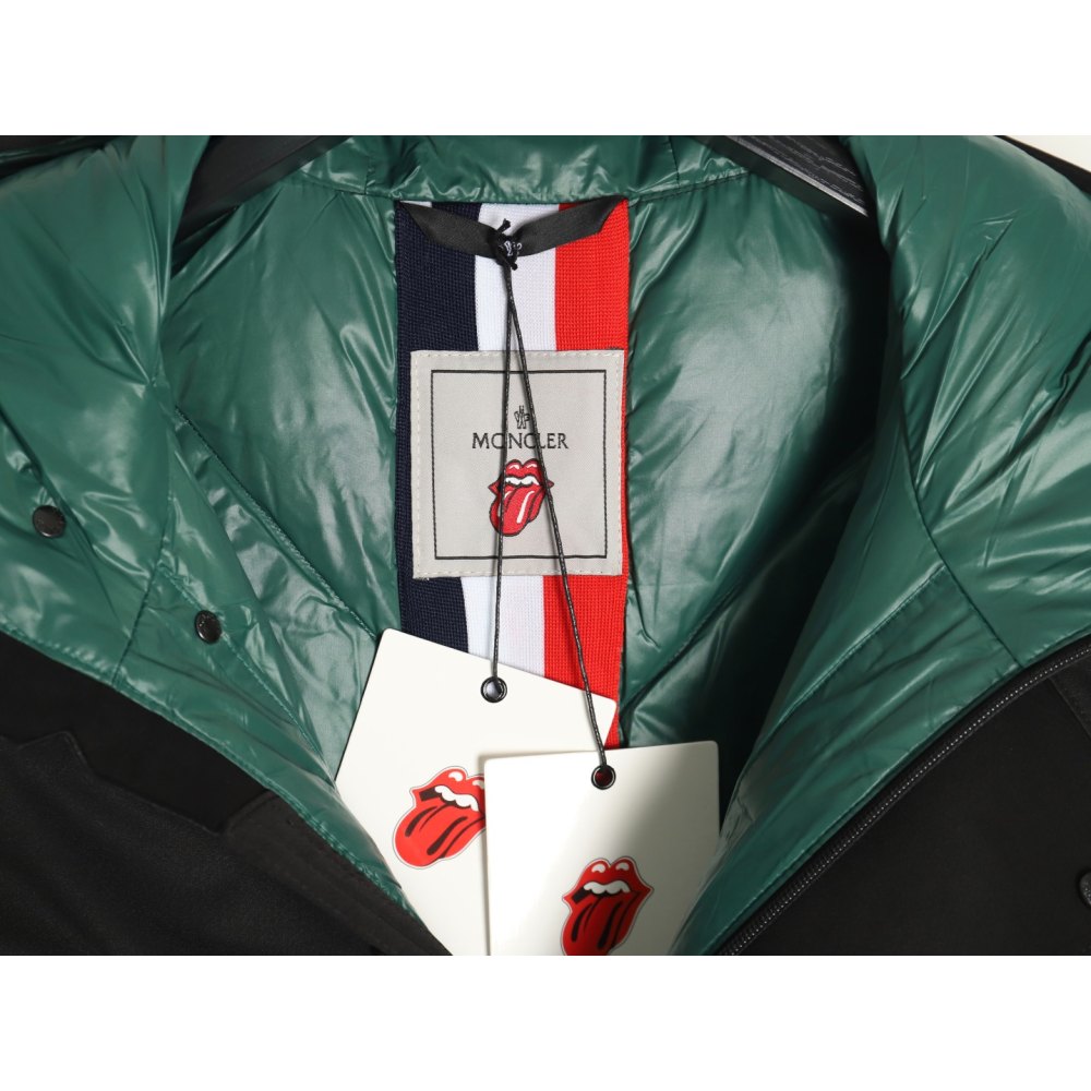 DDMonc*er/Mouth 24Fw Rolling Stone Big Tongue Co-branded Down Jacket Black