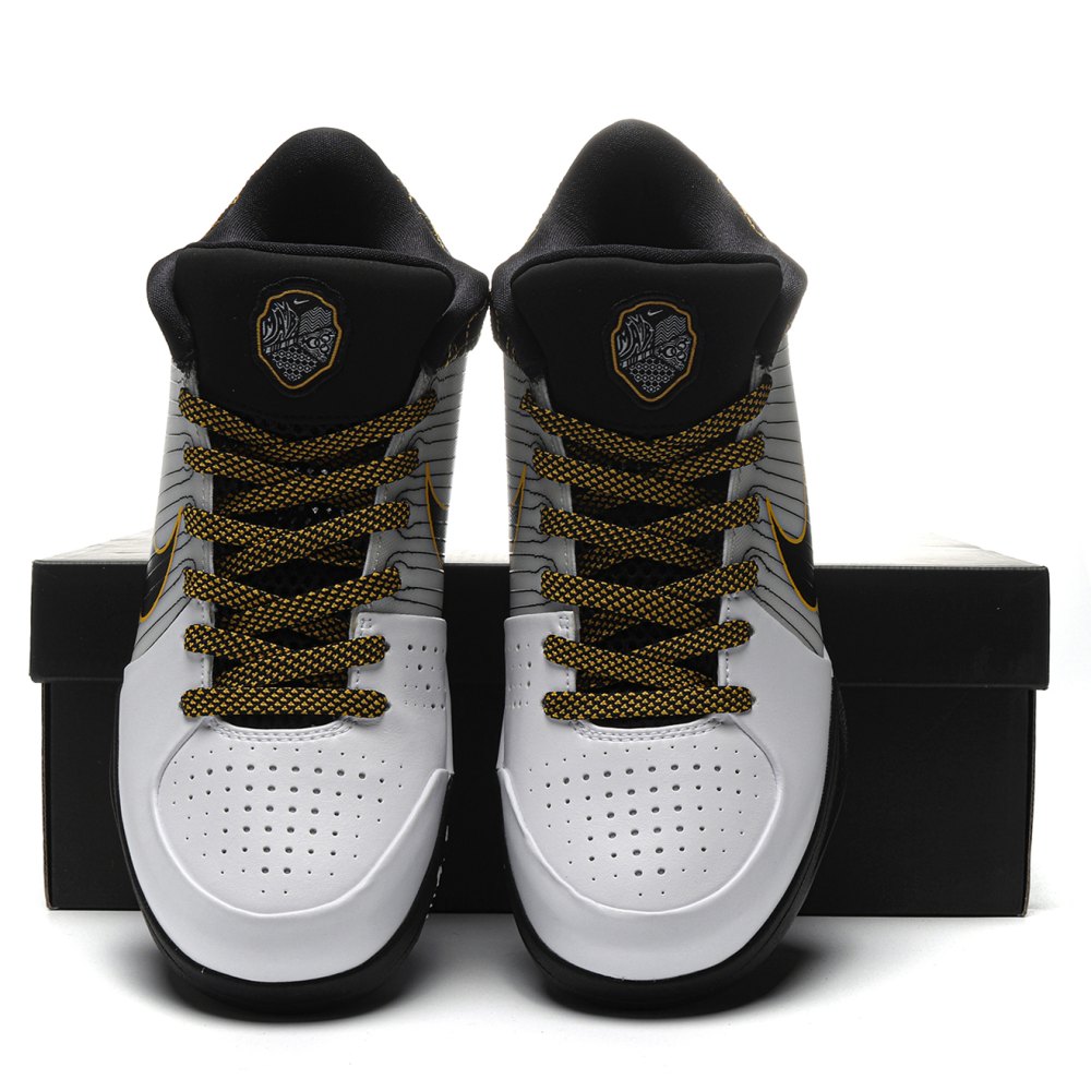 DDNike Kobe 4 Protro White Black Del Sol