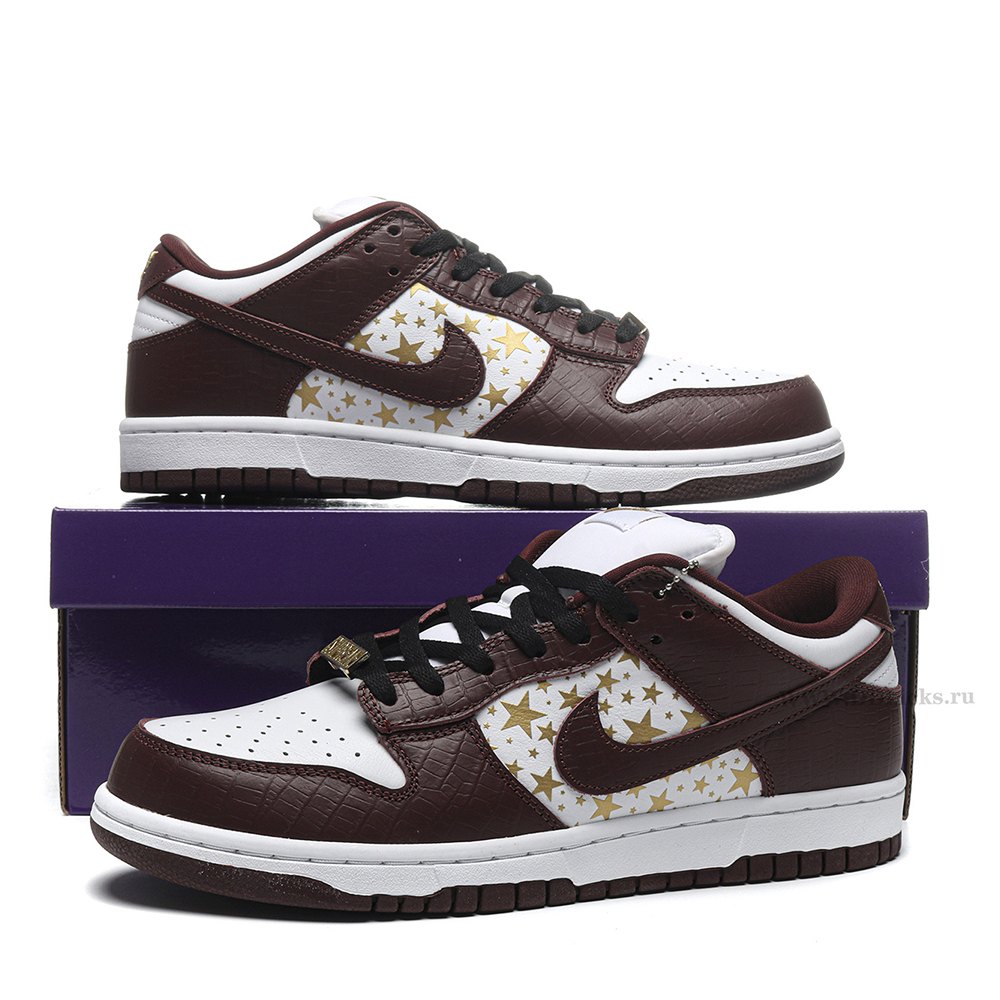 dd nike sb dunk low S*p*e stars barkroot brown