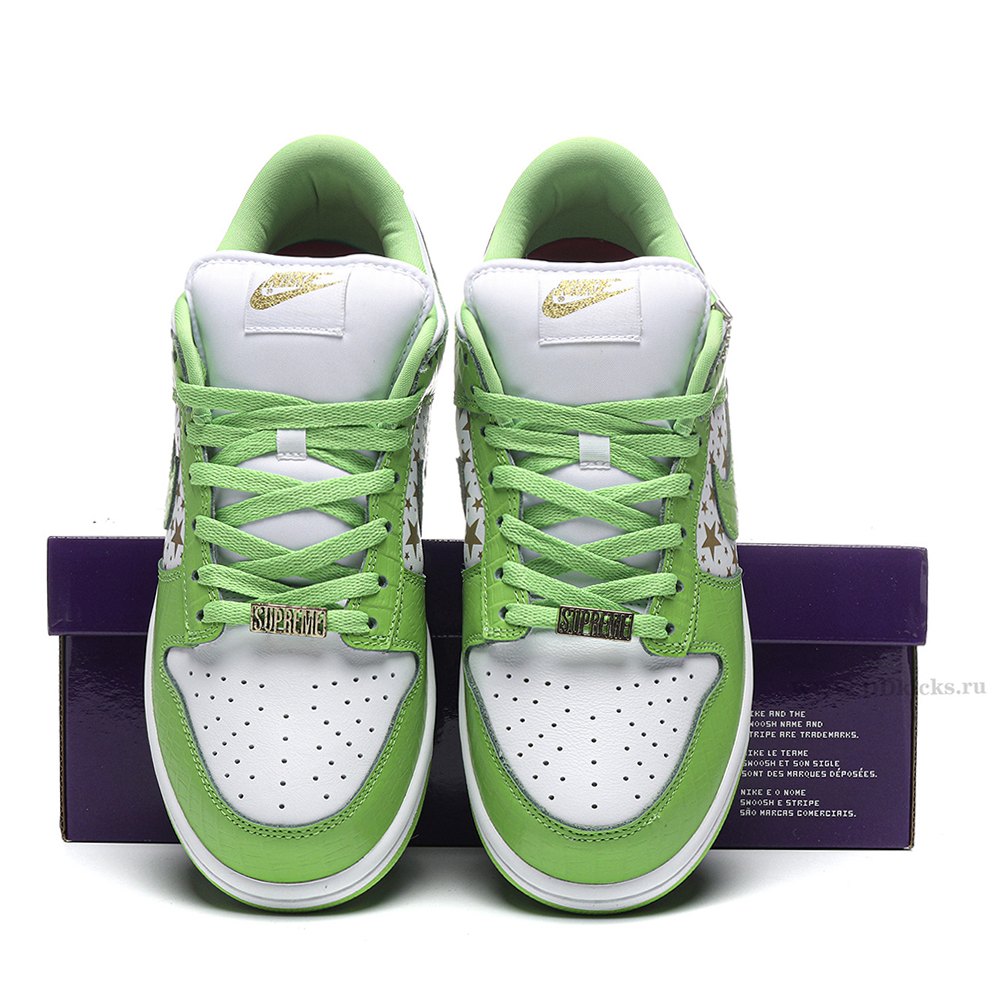 dd nike sb dunk low S*p*e stars mean green