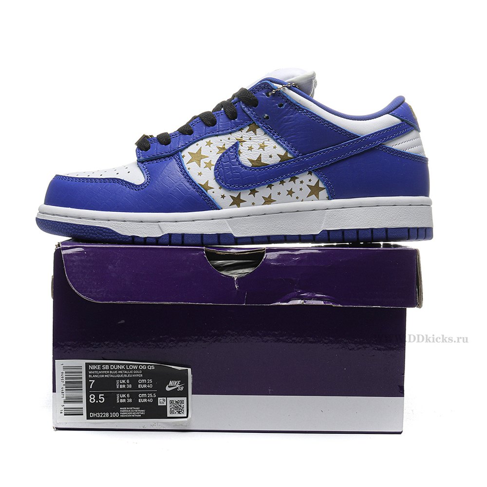 dd nike sb dunk low S*p*e stars hyper royal