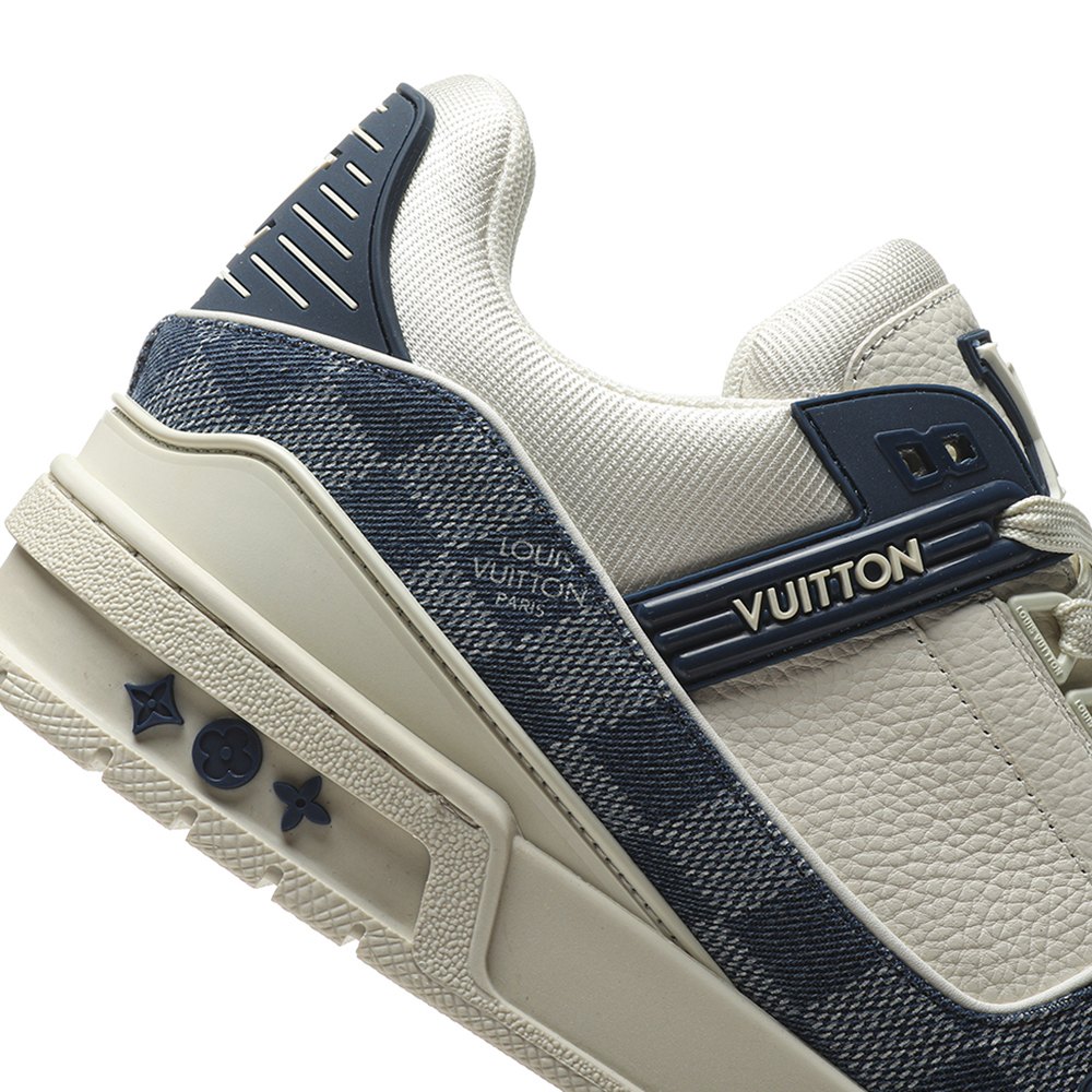 DD Lou1s Vu1tton Trainer Monogram Denim White Blue