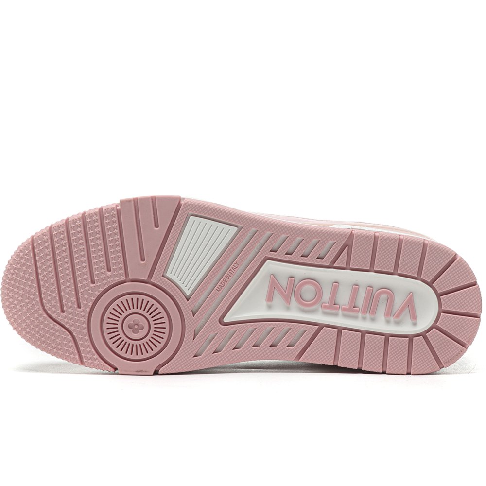 DD Lou1s Vu1tton Trainer Low White Pink-VL0232