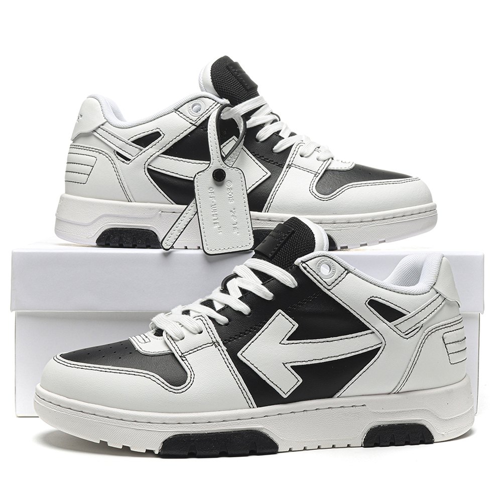 DD OFF-WHITE Out Of Office OOO Low Tops White Black