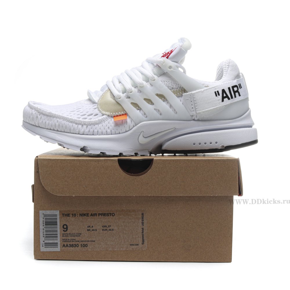 DD Nike Air Presto Off-White White