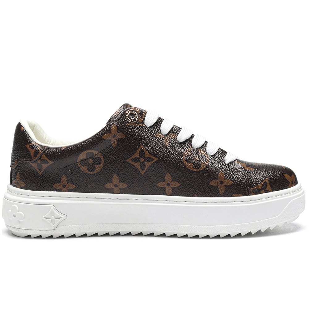 DD Lou1s Vu1tton Time Out Monogram Leather Cacao Brown White (Women's)