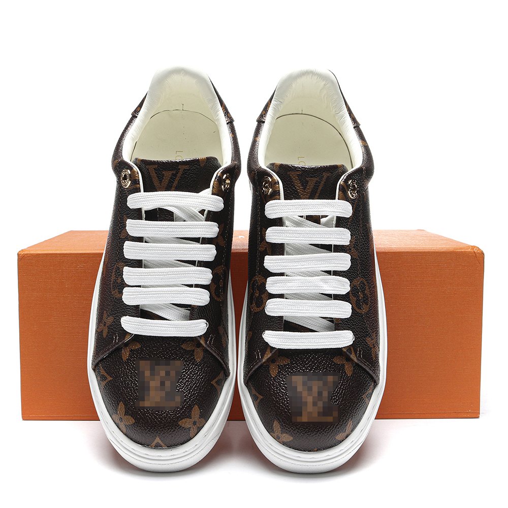 DD Lou1s Vu1tton Time Out Monogram Leather Cacao Brown White (Women's)