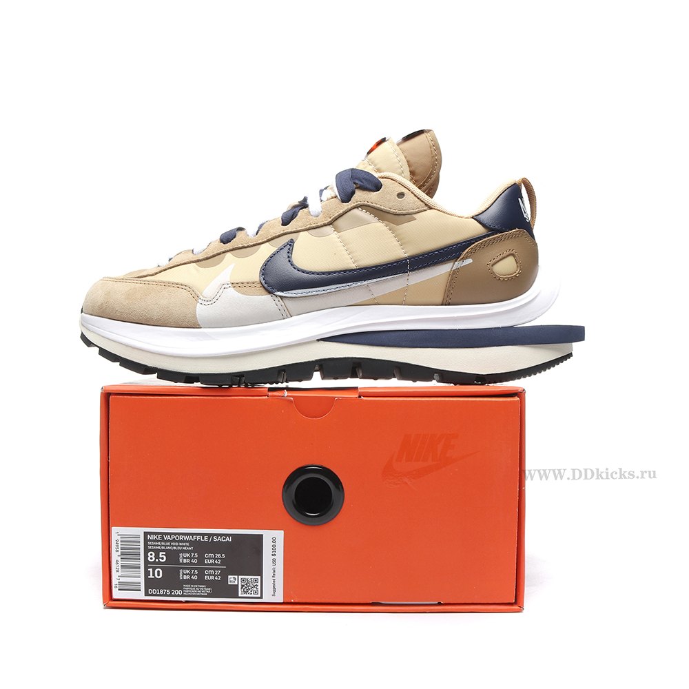 DD Nike Vaporwaffle sacai Sesame Blue Void