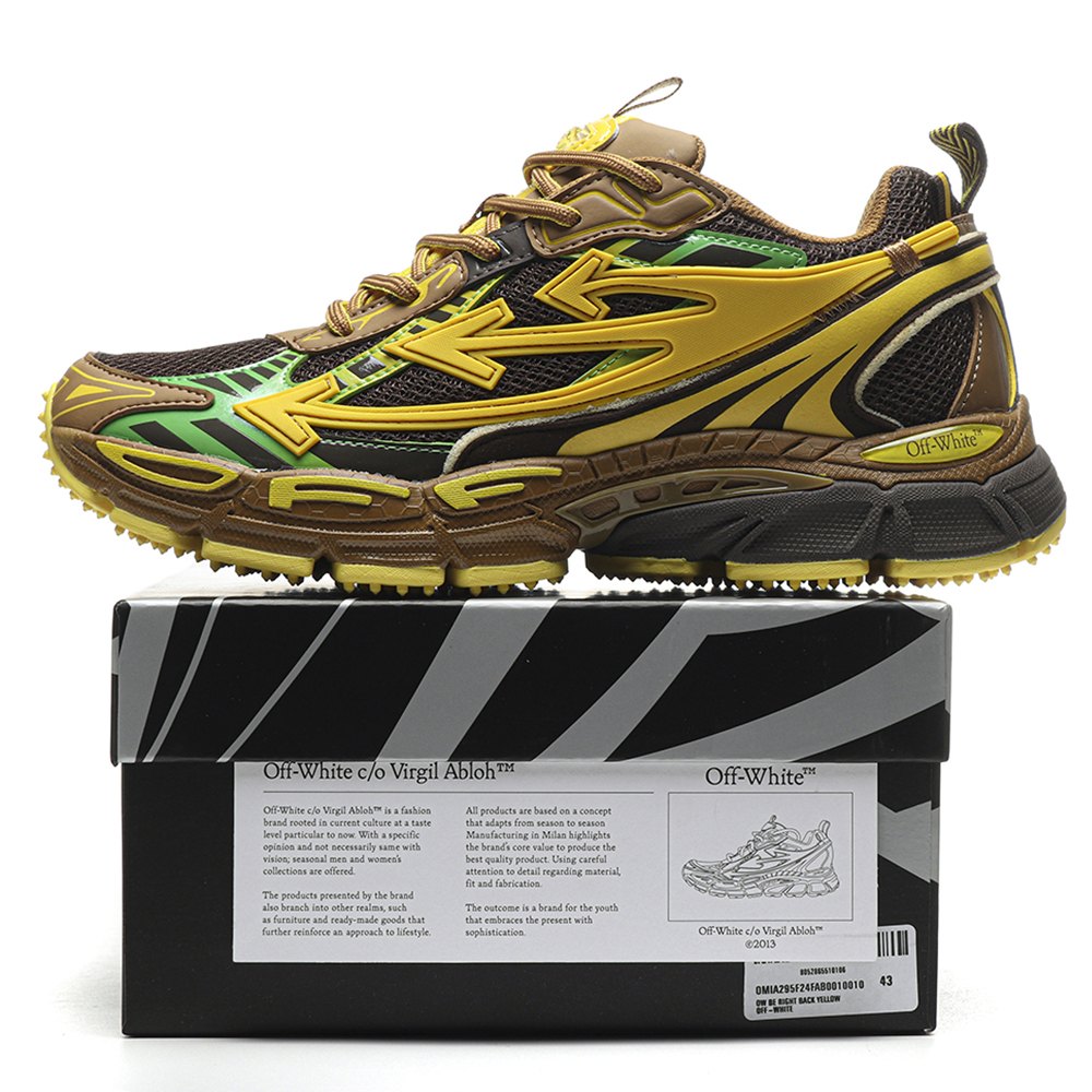 DD OFF-WHITE Be Right Back Yellow