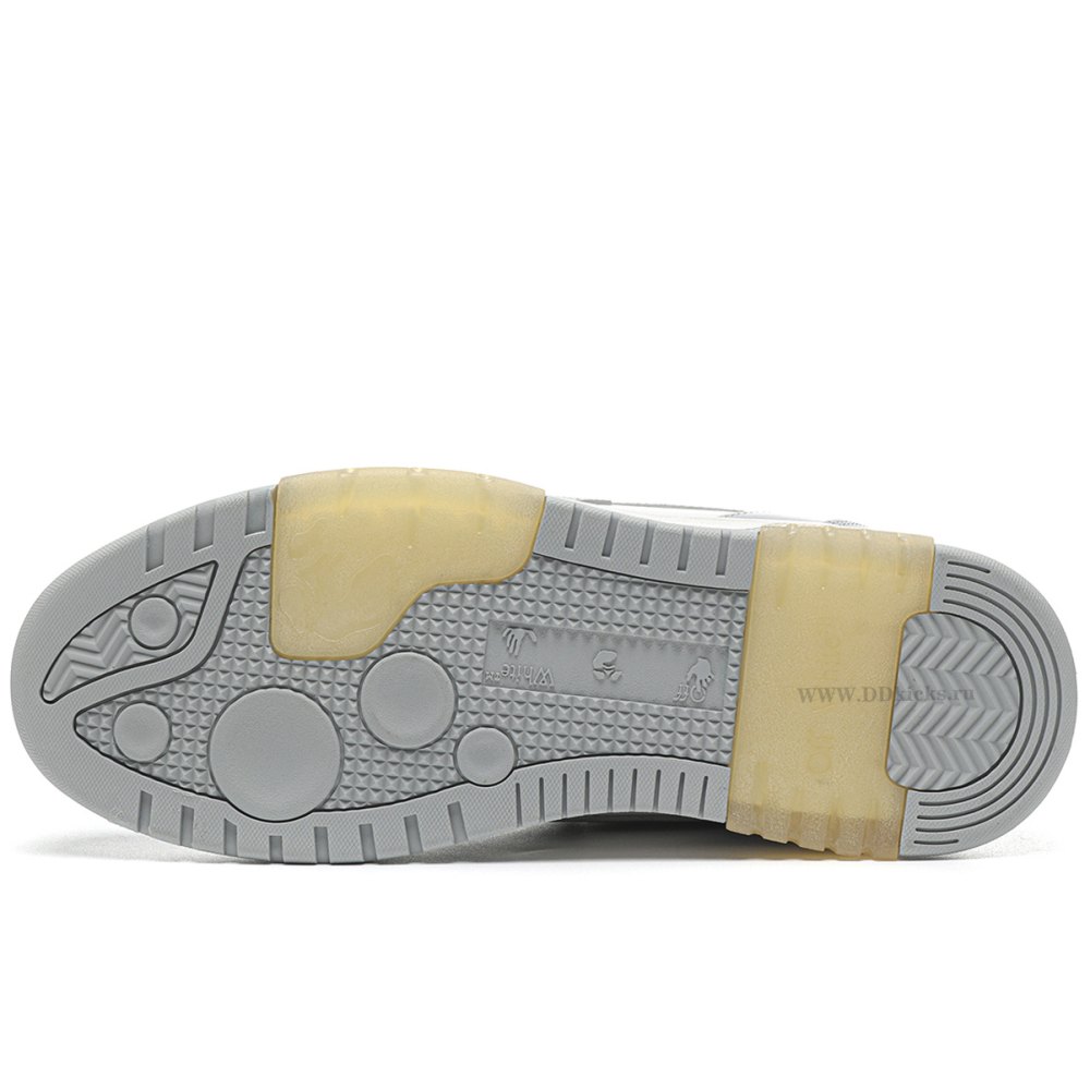 DD OFF-WHITE Out Of Office "OOO" Low Tops Grey White