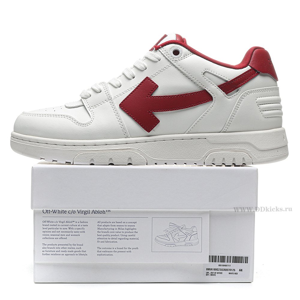 DD OFF-WHITE Out Of Office OOO Low Tops 2024 Lunar New Year Red White