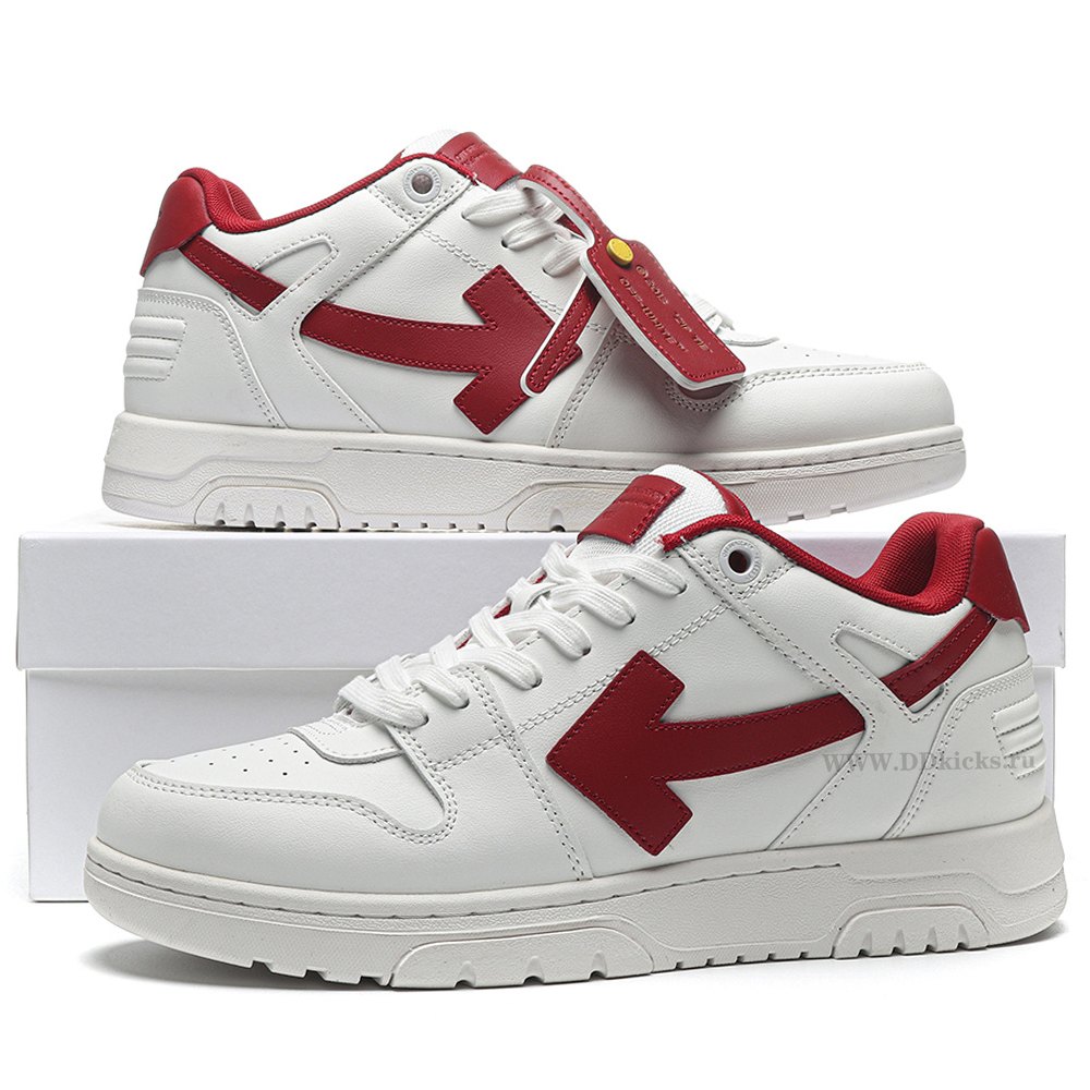 DD OFF-WHITE Out Of Office OOO Low Tops 2024 Lunar New Year Red White