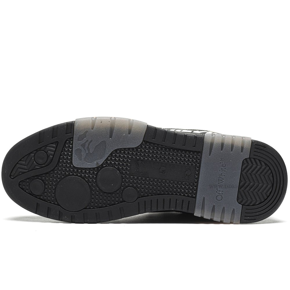 DD OFF-WHITE Out Of Office OOO "For Walking" Low Tops Black White
