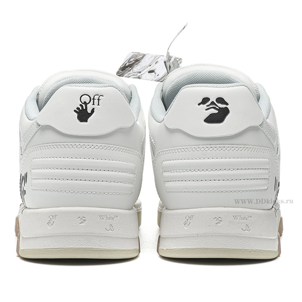DD OFF-WHITE Out Of Office OOO Low Tops For Walking White Black