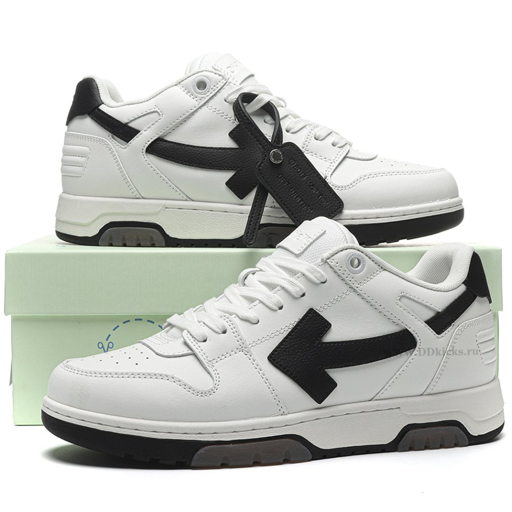 DD OFF-WHITE Out Of Office OOO 30 MM Low Tops Black White Blue