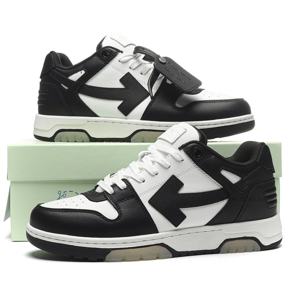 DD OFF-WHITE Out Of Office OOO Low Tops White Black White