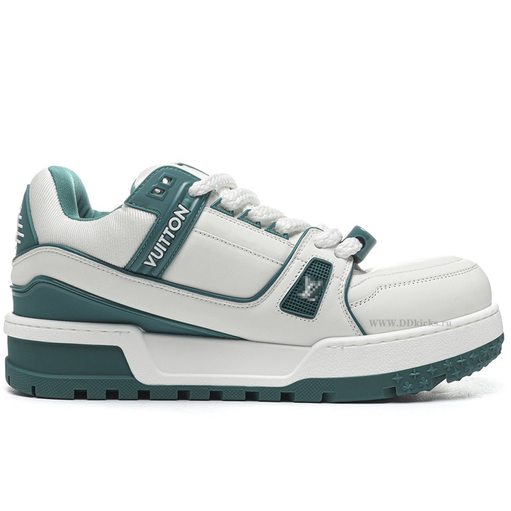 DD Lou1s Vu1tton LV Trainer Maxi Sneaker White Green
