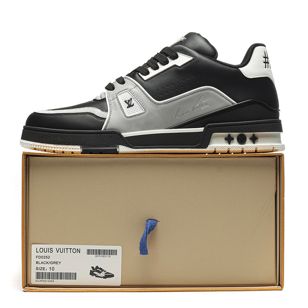 DD Lou1s Vu1tton Trainer Black Grey White