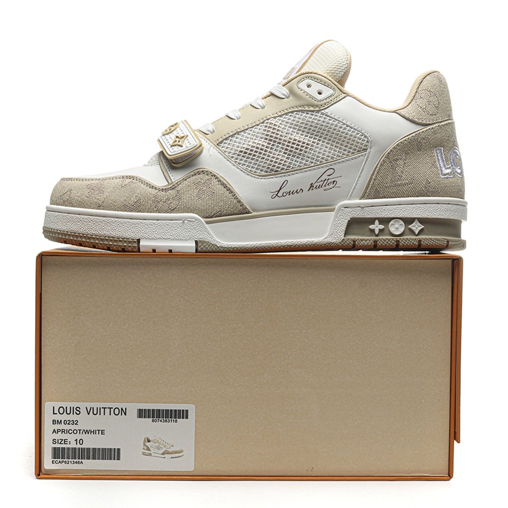 DD Lou1s Vu1tton Trainer white/apricot