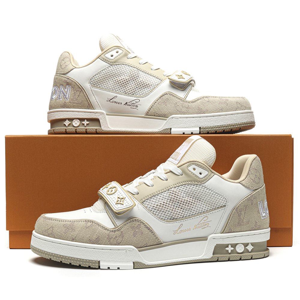 DD Lou1s Vu1tton Trainer white/apricot