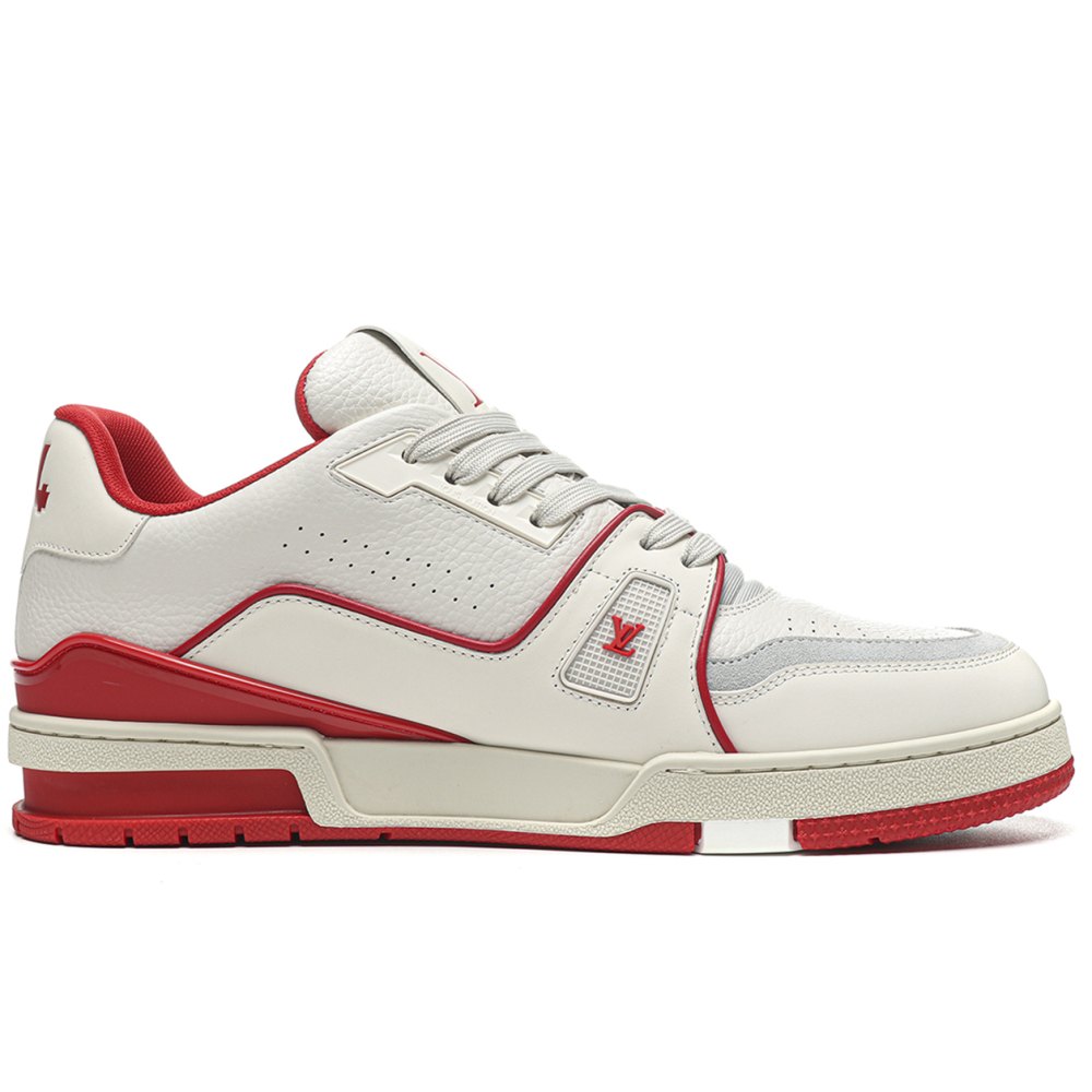DD Lou1s Vu1tton Trainer #54 Signature White Red
