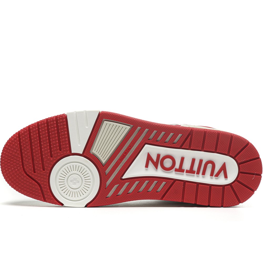 DD Lou1s Vu1tton Trainer #54 Signature White Red