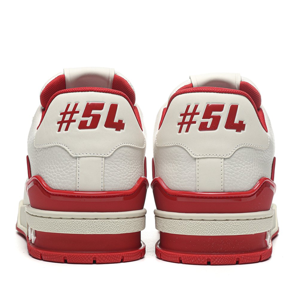 DD Lou1s Vu1tton Trainer #54 Signature White Red