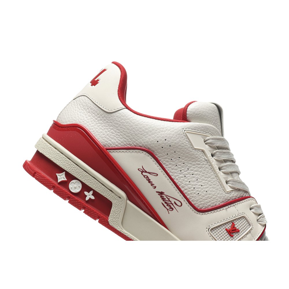 DD Lou1s Vu1tton Trainer #54 Signature White Red