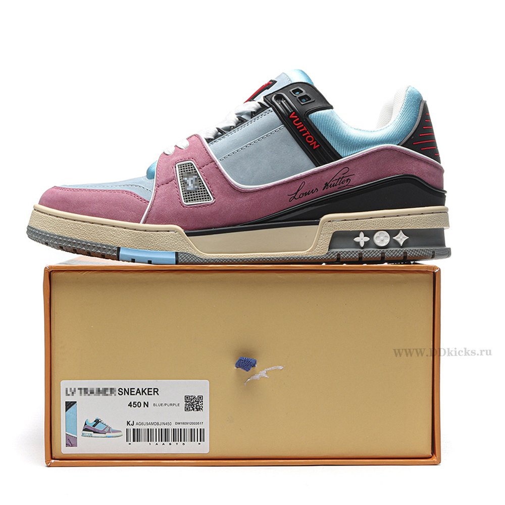 DD Lou1s Vu1tton Trainer Bluish Violet