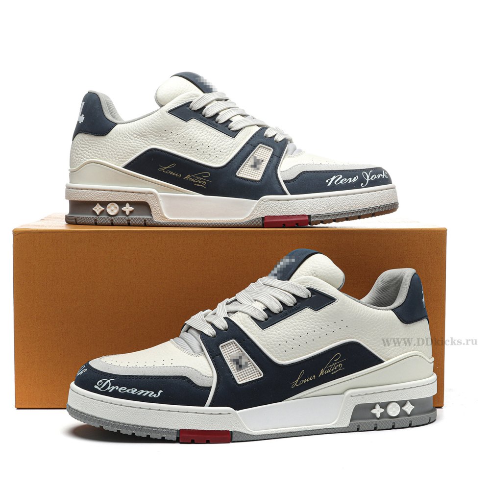 DD Lou1s Vu1tton Trainer White/Blue