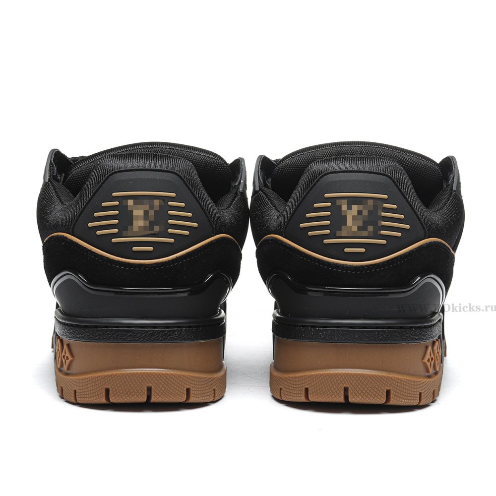 DD Lou1s Vu1tton Trainer Black Brown Suede