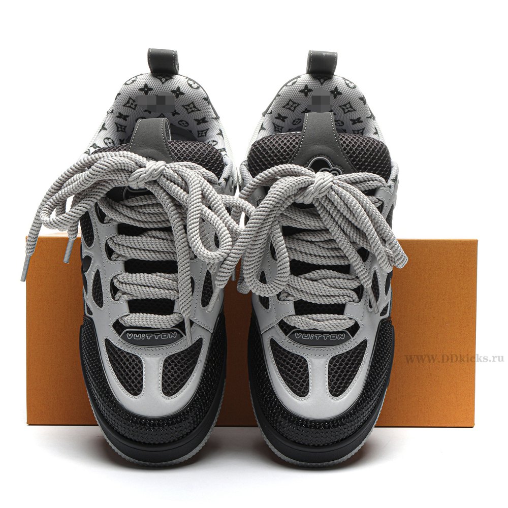 DD Lou1s Vu1tton Skate Sneaker Grey White