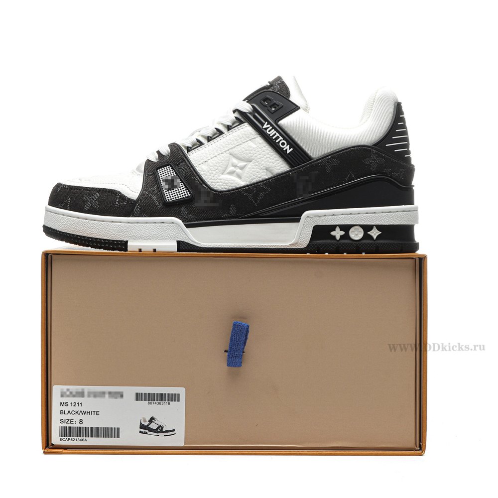 DD Lou1s Vu1tton Trainer Black White