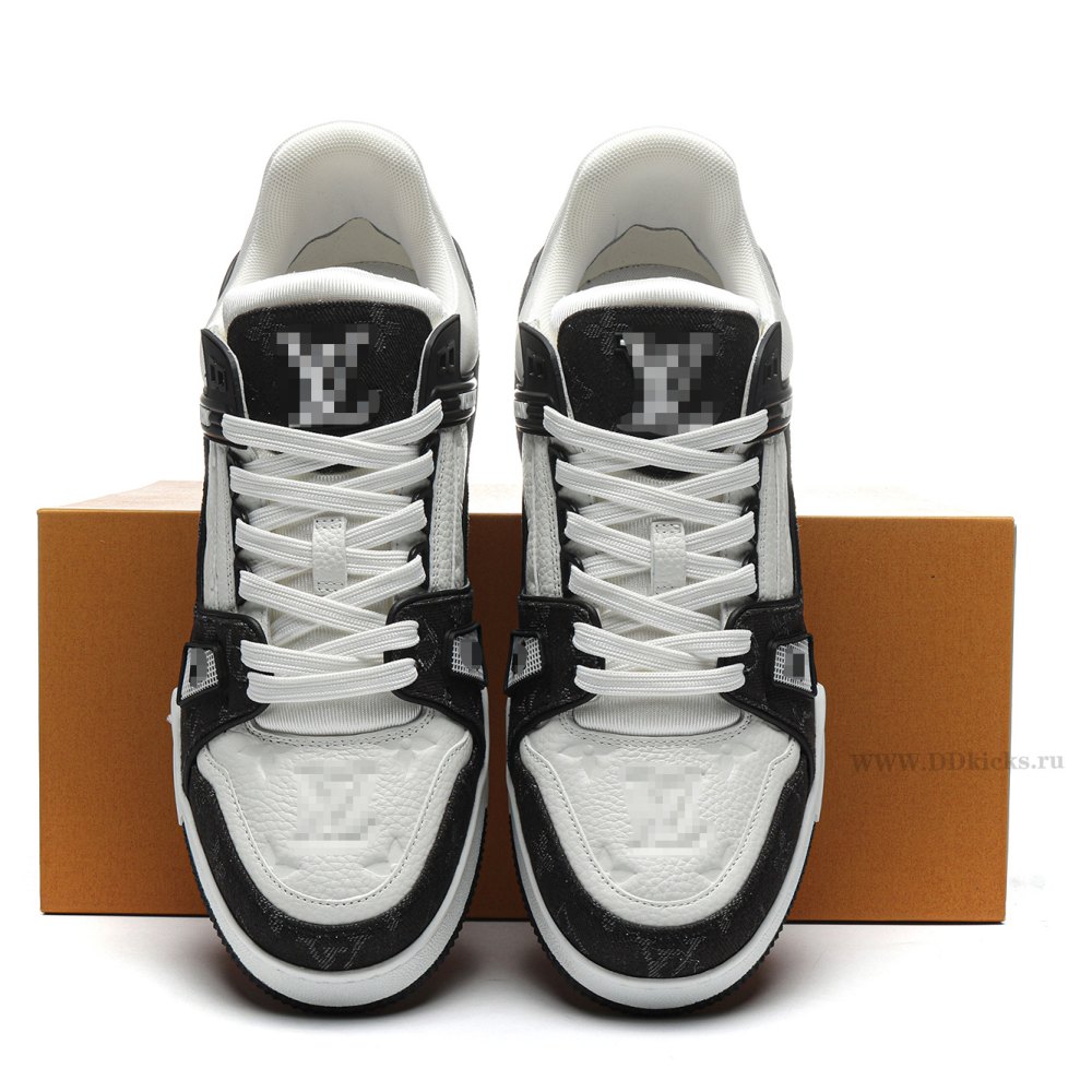 DD Lou1s Vu1tton Trainer Black White