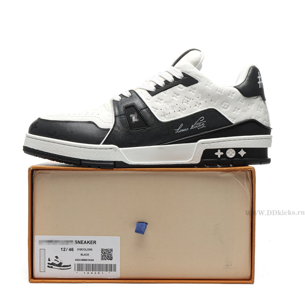 DD Lou1s Vu1tton Trainer #54 Black White