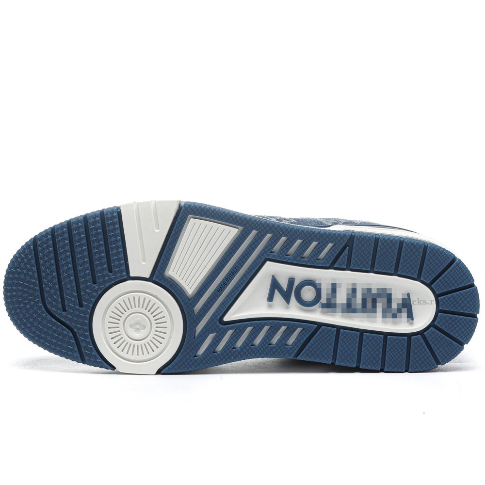 DD Lou1s Vu1tton Trainer Monogram Denim White Blue