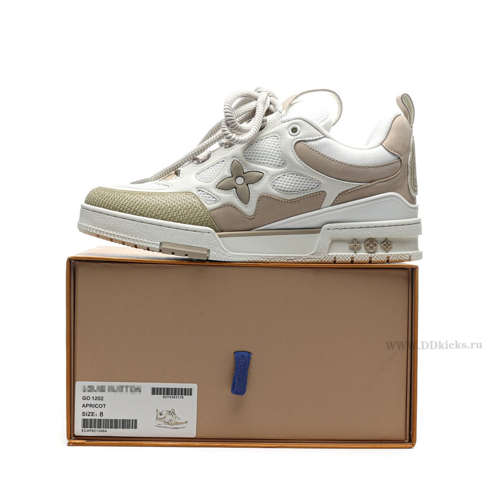 DD Lou1s Vu1tton Skate Sneaker Beige White