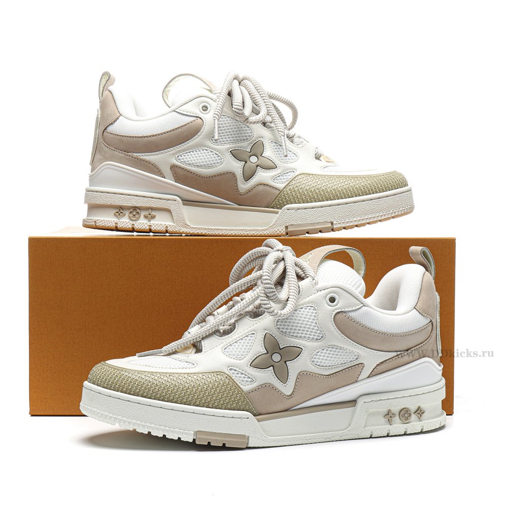 DD Lou1s Vu1tton Skate Sneaker Beige White