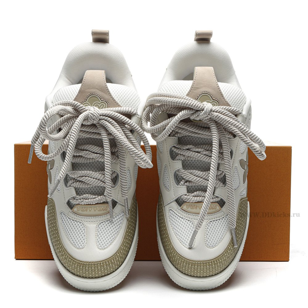 DD Lou1s Vu1tton Skate Sneaker Beige White