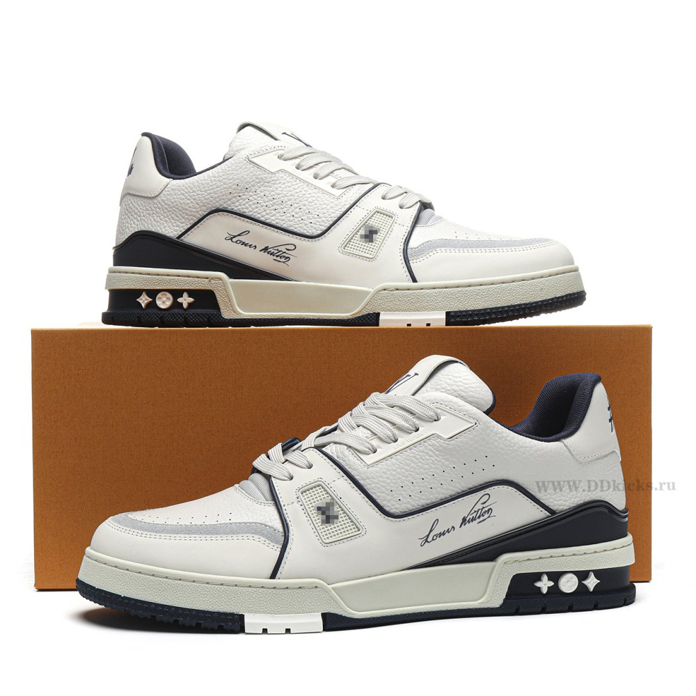 DD Lou1s Vu1tton Trainer #54 Signature White Marine