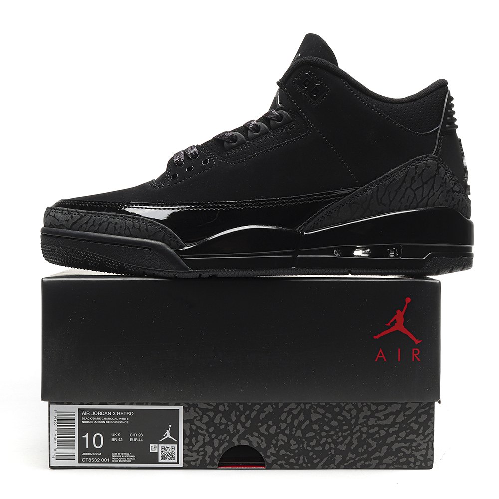 DD Jordan 3 Spizike Low Black Cat-CT8532 001