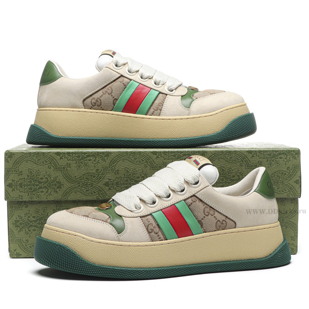 dd G*u*i1 screener green leather detail