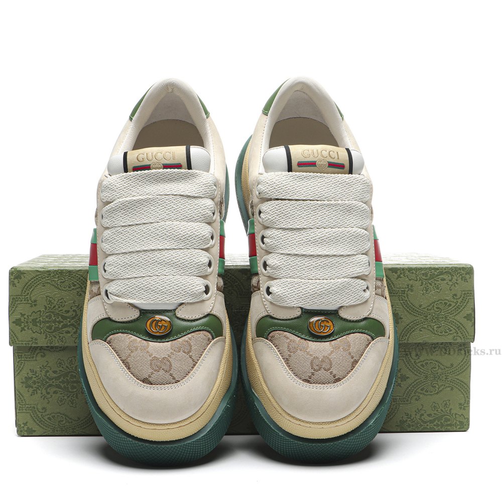 dd G*u*i1 screener green leather detail