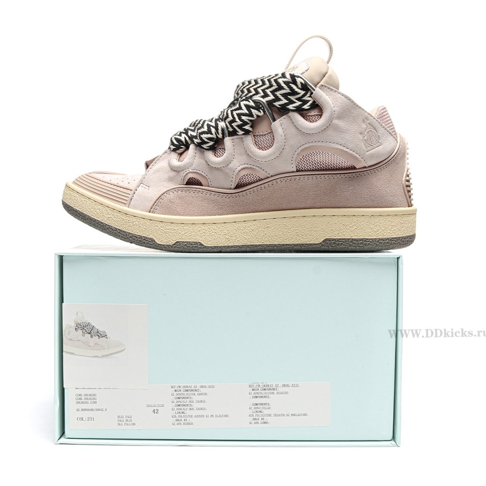 DD 1*ANVIN Leather Curb Pink